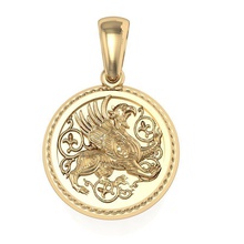 beautyful pendant griffin jewelry rhino stl cad gems gold silver necklaces printable sterling engagem fashion beauty pendants 3dm 3ds gift 3d print model - Mito3D
