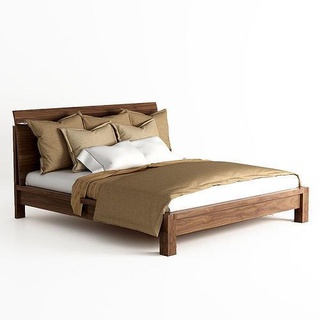 bed 14 wood furniture wooden design modern interior living table bedroom room bedside house 3d print model - Mito3D