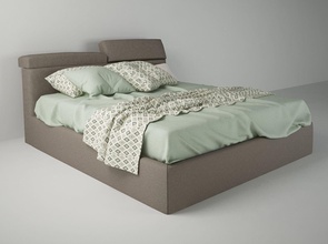 bed 3d print model headboard footboard furniture bedroom home mattress house 3d print model - Mito3D