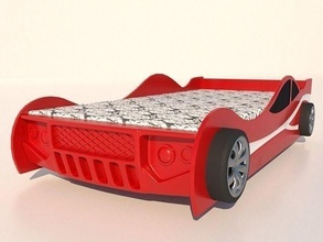 cama crianças brinquedo carro dirigir veículo casa mobília 3d print model - Mito3D