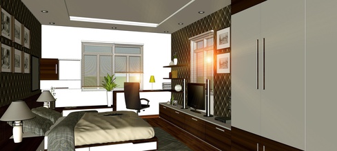 la camera da letto casa 3d modello sketchup libero google altri 3d print model - Mito3D