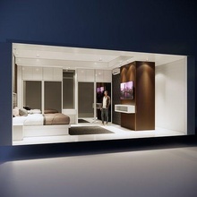 bedroom 3d model sketchup 3dmodels house rendering interior furniture living furnishing bed room decor 3d print model - Mito3D