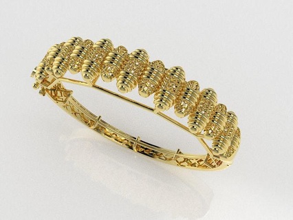 ape braccialetto gioielleria nozze oro stampabile diamante gemma braccialetti 3d print model - Mito3D