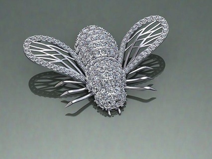 Biene Anhänger Schmuck Gold pandant Silber Design abstrakt Zubehörteil leuchtenden Armband wertvoll verkaufen Luxus Diamant Taschen Geldbörsen Mode 3d print model - Mito3D