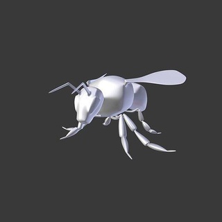 abeja impresión Arte insecto miel animales avispa joyería joya naturaleza volar panal juegos juguetes 3d print model - Mito3D