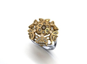 abelha anel animal voar erro mel joalheria jóia ouro argolas 3d print model - Mito3D