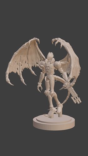 belzemon demone ali digimon mostro anime cartone animato modello giochi giocattoli 3D print model - Mito3D