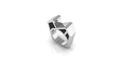 Bier gap opener ring Schmuck design zeigen symbol - Präsentation Reflexion Ringe 3d print model - Mito3D
