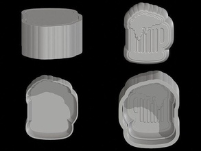 beer mold bathbomb bath molds soap food diy craft hobby 3d print model - Mito3D