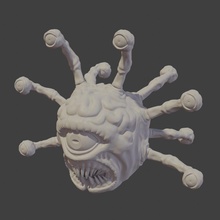 beholder sculpt dungeonsanddragons dungeon monster creature miniature print mini sculpture fantasy printable statue 3dprint games toys game accessories 3d print model - Mito3D