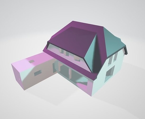belga casa maqueta modelo arquitectura edificio bélgica imprimible arte escaneos réplicas 3d print model - Mito3D
