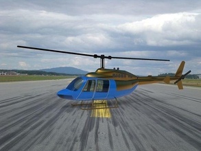 campana 206 ranger elicottero veicolo volo viaggio aria cielo aeromobili aeroporto servizio passatempo fai 3d print model - Mito3D