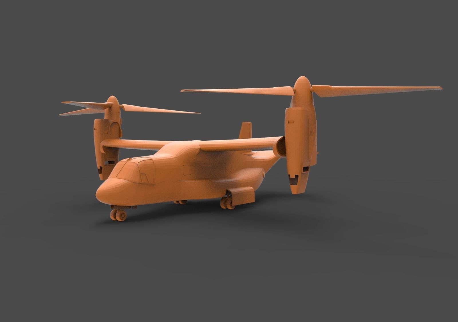 bell boeing v-22 military transport v 22 osprey v22 aircraft mv airplane helicopter cv plane propeller tiltrotor marine vtol realistic vray hobby diy automotive 3D print model - Mito3D