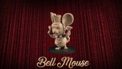 bell mouse player fantasy football toy game miniature 3d 3dsculpture amouseorchestra gametoys miniatures bloodbowl gamers play games toys board 3d print model - Mito3D