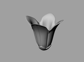 sino tulipa flor cata vento metal enfeite cnc 3d moagem arte esculturas cobertura zinco impressora casa decoração cobre seta 3d print model - Mito3D