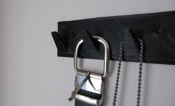 belt hanger fashion necklace jewelry bracelet jewel jewellery wristband holder belts 3d print model - Mito3D