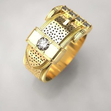belt ring diamonds jewelry replica woomen girdle gird sash diamond photo rings 3d print model - Mito3D