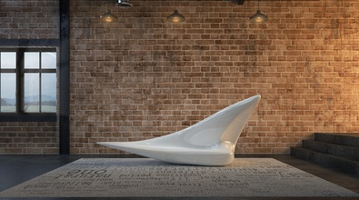 punto banco mueble 3d imprimible interior zaha silla hadid casa arte 3d print model - Mito3D