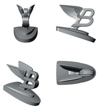 bentley logo car british avto mascot poly 3d print die cast hobby diy automotive 3d print model - Mito3D