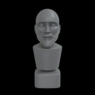 benzema bust benzema real madrid football toy cartoon sculpture statue face portrait head male art sculptures  3d print model - Mito3D
