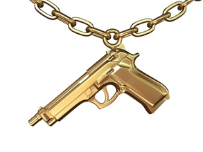 beretta 92 anhänger gewehr waffe pistole armee bling gold kampf schmuck hals 1911 fohlen feuerwaffe 3d print model - Mito3D
