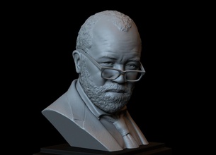 bernard lowe -jeffrey wright - Batı dünyası 3d yazdırılabilir büstü sanat jeffrey westworldhbo hbo tv dizi karakter portre heykel baskı model 3dprintmodel 3dprintable detay heykeller 3d print model - Mito3D