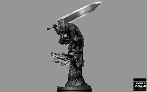 Berserker Eingeweide Kante Fantasie Anime Schwert Charakter 3d drucken Modell Kunst Skulpturen 3d print model - Mito3D