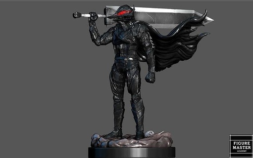 berserk guts fantasy anime sword character 3d print model art sculptures 3d print model - Mito3D