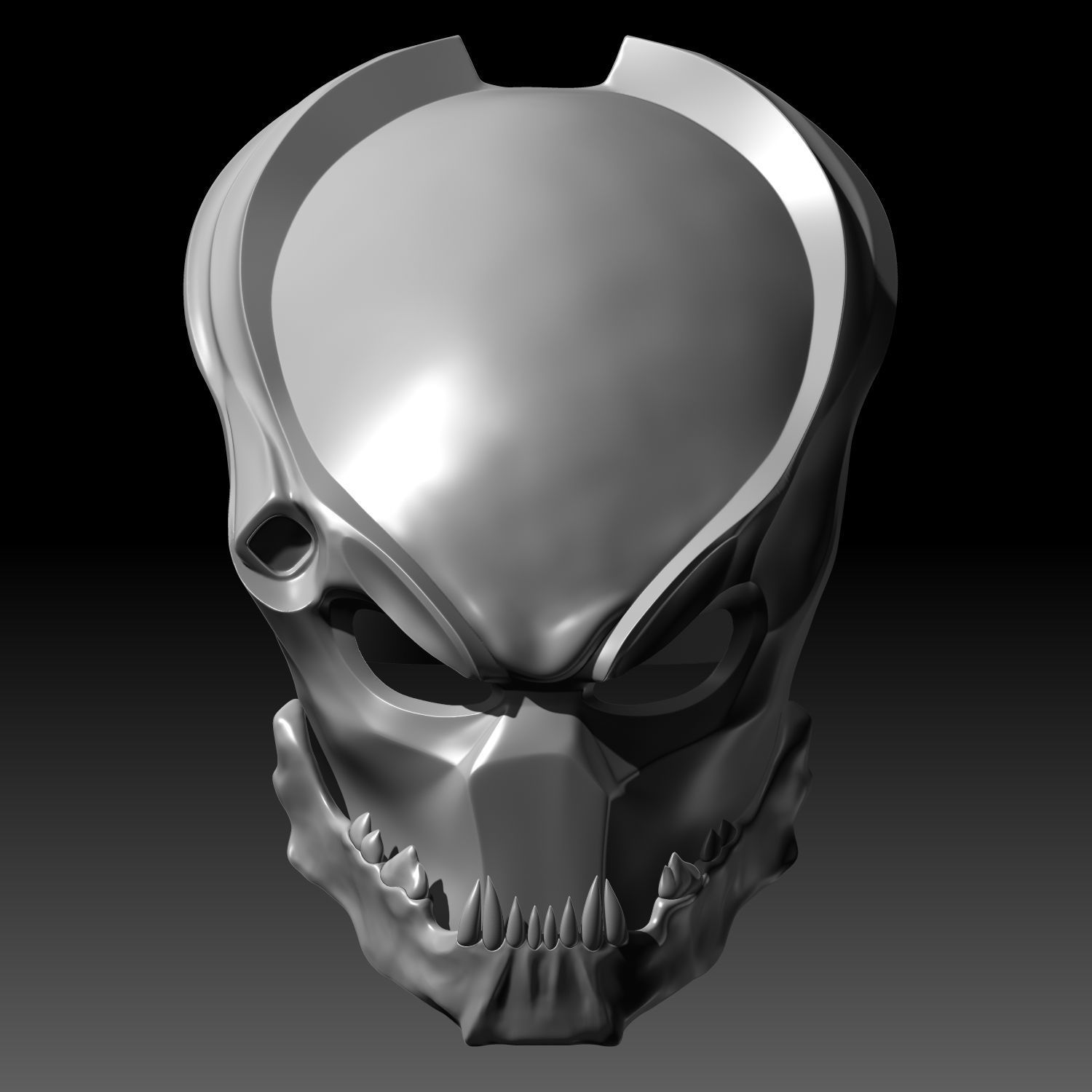 berserker predator wearable mask 3d printable model airsoft jaw fangs helmet hobby diy cosplay costume 3D print model - Mito3D