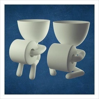 beto banheiro papel suporte vaso papel suporte banheiro decoração casa 3d print model - Mito3D