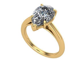 meglio corazzati halo anello diamante d'oro argento gioielli anelli 3d print model - Mito3D