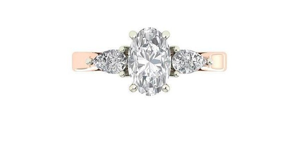 schön Diamant Ring Frauen wertvoll Schmuck Luxus Juwel Geschenk Karat Engagement Silber brillant engagem Gold Mode Schönheit Ringe 3d print model - Mito3D