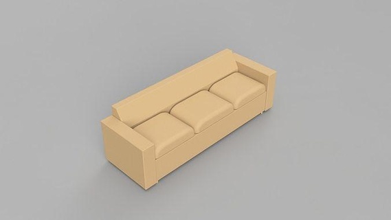 chanfro sofá poltrona mobília interior cadeira Projeto vivo assento casa 3d print model - Mito3D
