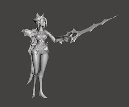 bewitching fiora 3d model league of legends wild rift lol games toys 3d print model - Mito3D