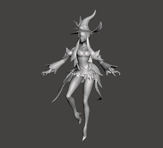 bewitching syndra 3d model lol league of legends wild rift games toys 3D print model - Mito3D