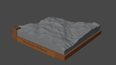 bey daglari montagna paesaggio vulcano terreno ambiente natura fotogrammetria elevazione dem scienza 3d print model - Mito3D