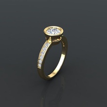 einstellen Ring Juwel Engagement Hochzeit Schmuck Diamant Silber Gold engagem Mode Weiß Sterling Anhänger Halskette Schönheit Ringe 3d print model - Mito3D
