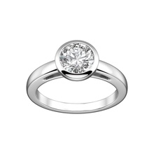 moldura anel 92 platina joalheria gema precioso luxo noivado brilhando Casamento casamento pingente prata imprimível jóia brilhante diamante carro argolas 3d print model - Mito3D