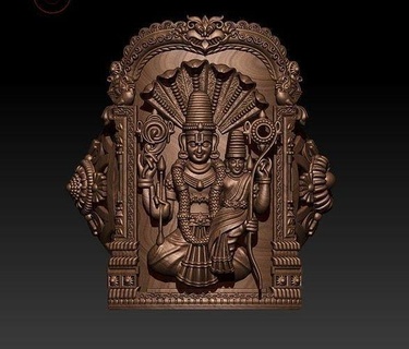 bhadrachala rama antique art ferronnerie sculpture symbole bijoux anneaux 3d print model - Mito3D