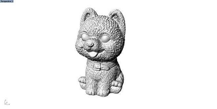 bichon frise art animal sculptures necklace decorative nature printable statue jeweler ring disjunct cute isolated figurine souvenir toy traditional decoration games toys game accessories 3d print model - Mito3D
