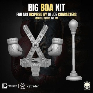 Boa Kit Aktion Zahlen gi Joe Boxer Box Kitt Ausrüstung klassifiziert Sport Handschuhe Militär Spiele Spielzeuge 3d print model - Mito3D