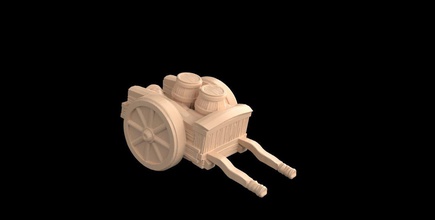 gros chariot décoration accessoires chibis jeux société miniatures jeux jouets jeu 3d print model - Mito3D