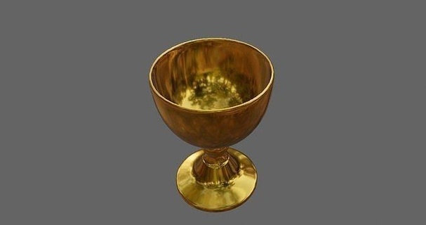 cálice imprimível ouro clássico vidro metal luxo brilhando medieval rei bebida xícaras Concha bronze cavaleiro tradicional plástico impressão casa cozinha jantar 3d print model - Mito3D