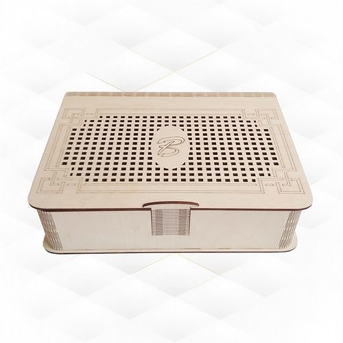 big gift box ready laser cutting drawing unique boxes svg cut engraving pattern vector dxf design glowforge handmade hobby diy 3D print model - Mito3D