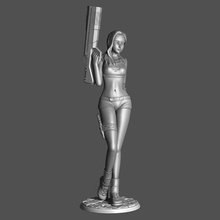 grande pistola niña mujer escuela politécnica arma estatua artilugio arte sexy esculturas 3d print model - Mito3D