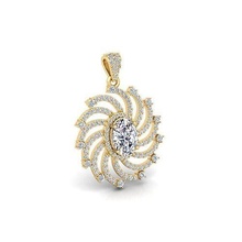 oval pendente 3d modelo jóia gema noivado Casamento jóias diamante imprimível anel ouro joalheria engagem moda esterlina branco brilhante solitário beleza argolas pingentes 3d print model - Mito3D