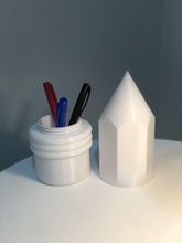 big pencil case eraser art equipment screw thread house accessories 3d print model - Mito3D