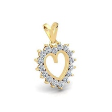 big stone heart pendent 3d model render jewel gem engagement wedding jewellery diamond printable ring gold jewelry engagem fashion sterling white brilliant solitaire beauty rings pendants 3d print model - Mito3D