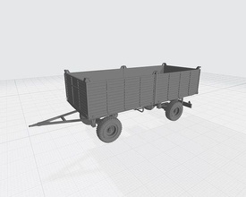 big trailer transport truck tractor semi transportation shipping hobby diy mechanical parts 3d print model - Mito3D