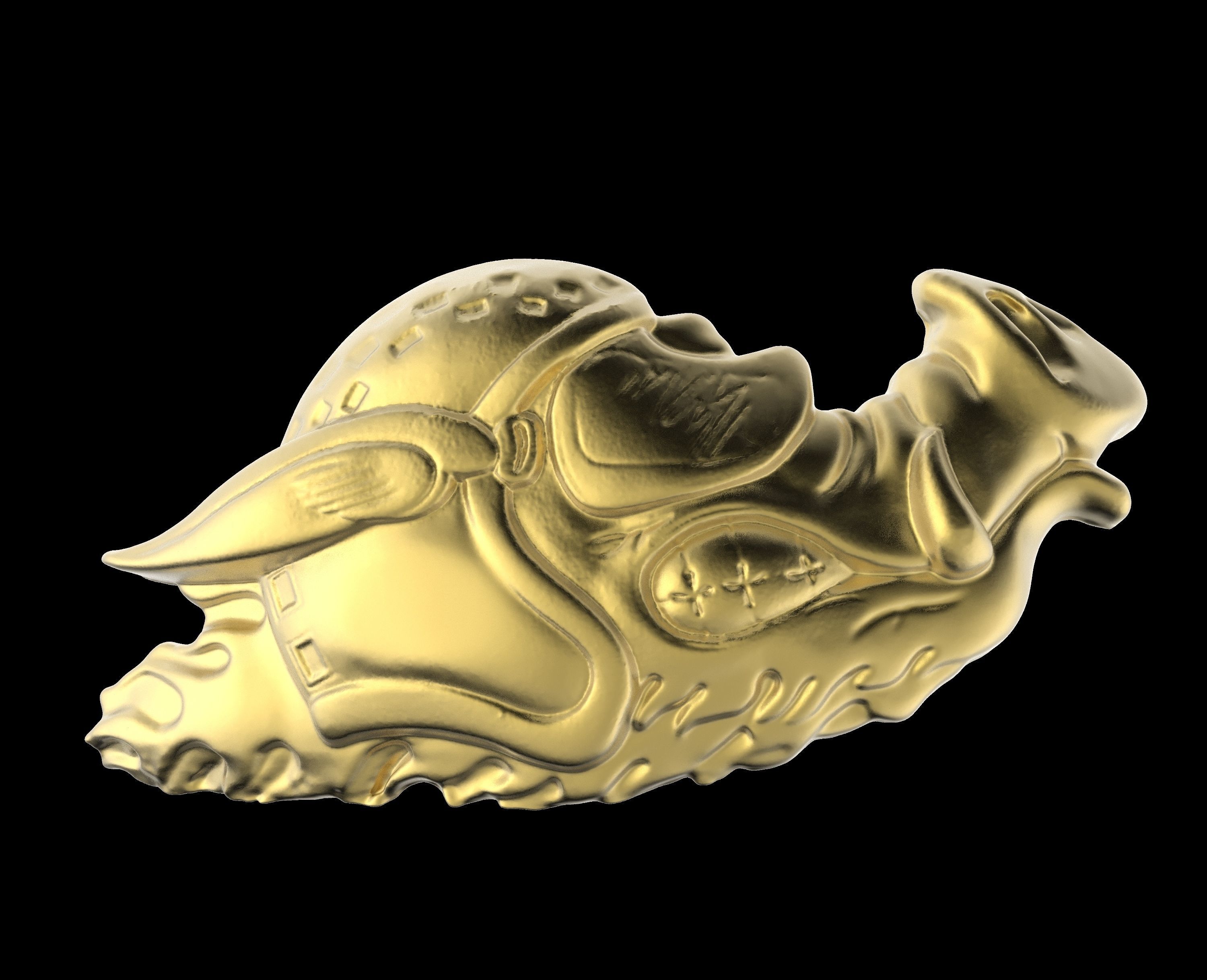 motard porc logo moto motocycliste conducteur casque hachoir art scans répliques 3D print model - Mito3D